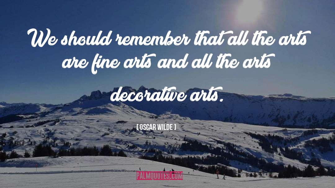 Decorative Arts quotes by Oscar Wilde