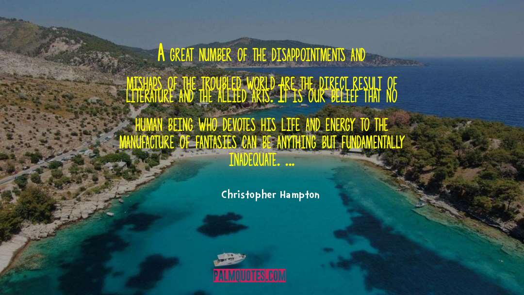 Decorative Arts quotes by Christopher Hampton