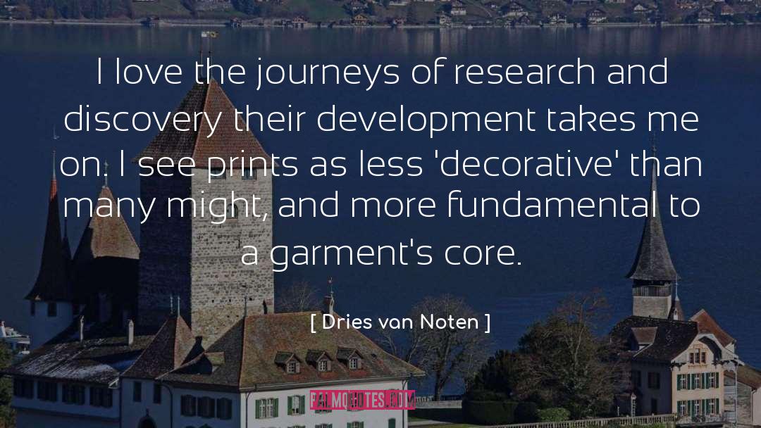 Decorative quotes by Dries Van Noten