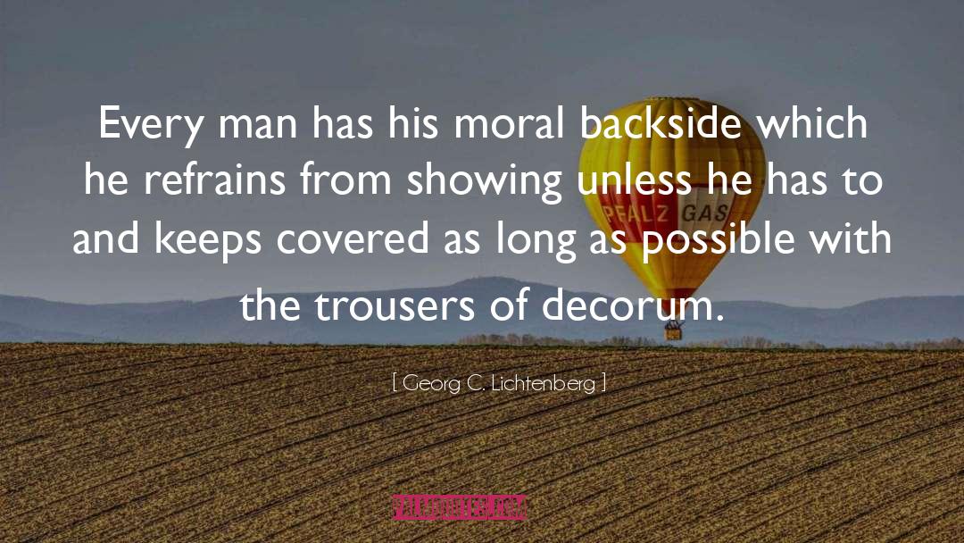 Decorum quotes by Georg C. Lichtenberg