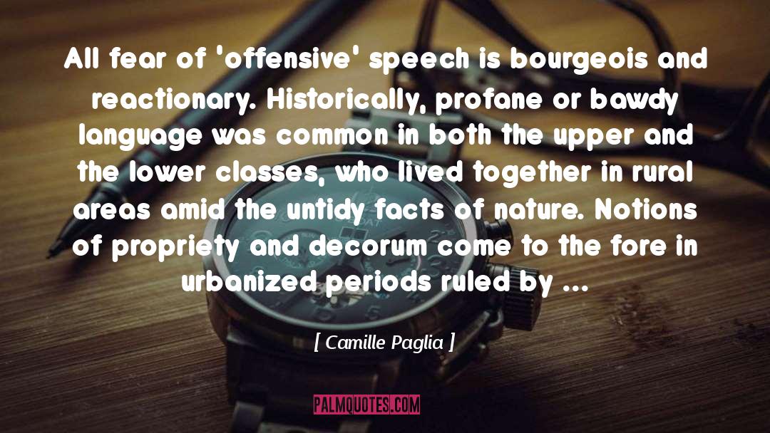 Decorum quotes by Camille Paglia