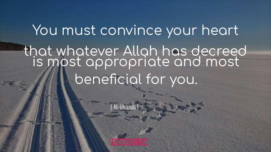 Decree quotes by Al-Ghazali