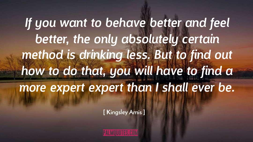 Dedecker Expert quotes by Kingsley Amis