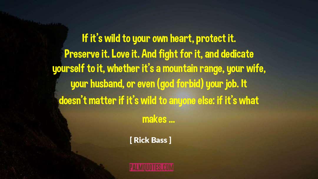 Dedicate Yourself quotes by Rick Bass