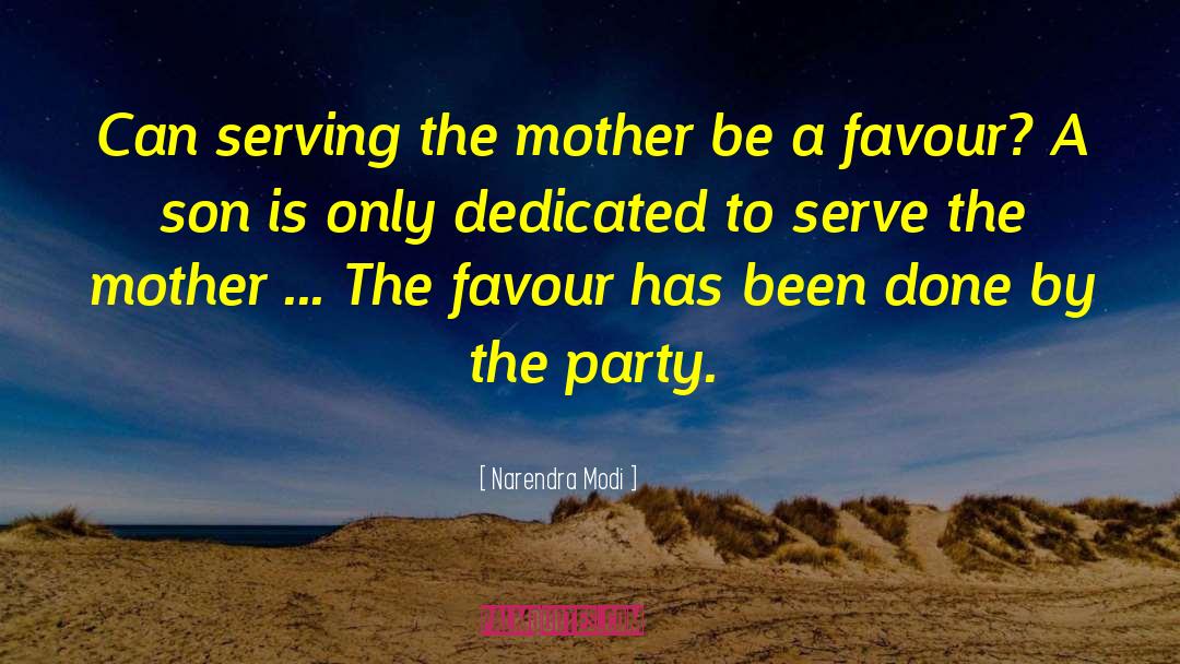 Dedicated Mother quotes by Narendra Modi