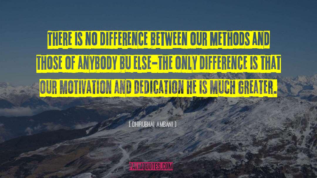 Dedication quotes by Dhirubhai Ambani