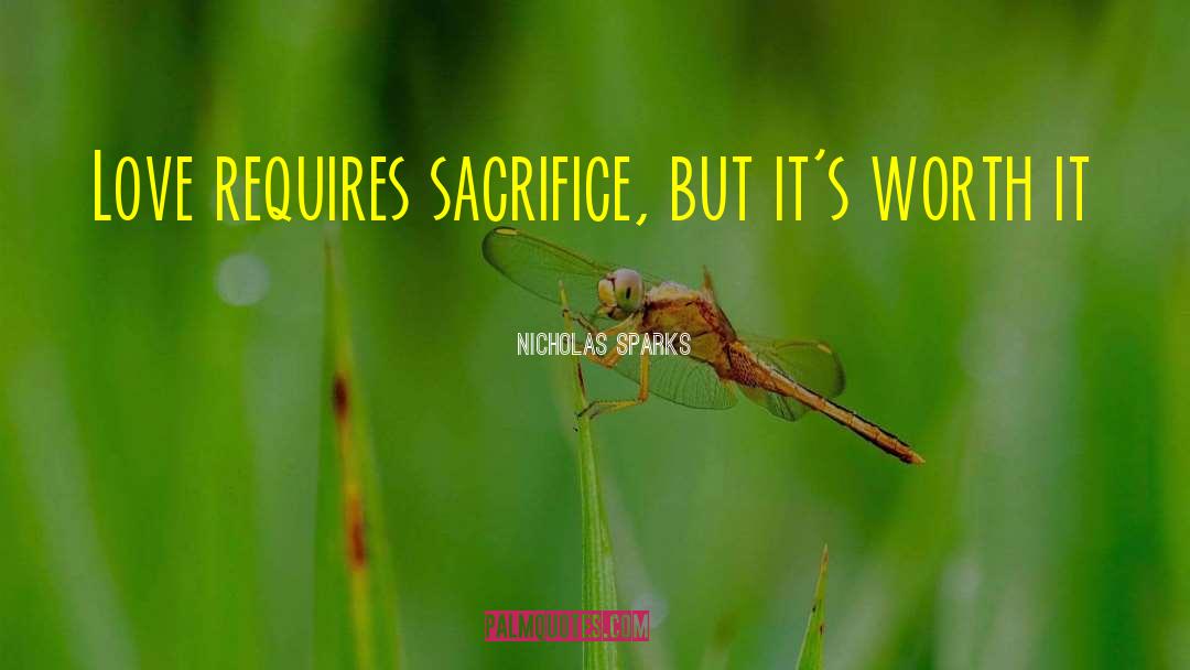 Dedication Sacrifice quotes by Nicholas Sparks