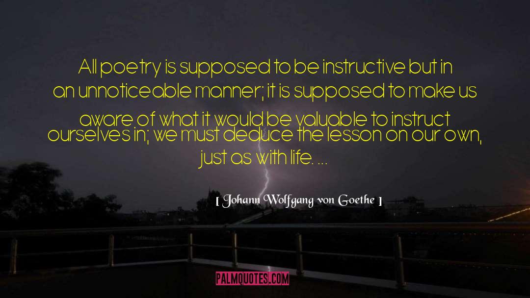 Deduce quotes by Johann Wolfgang Von Goethe