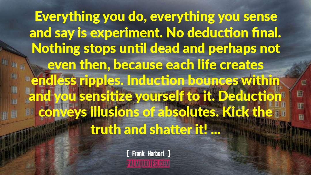 Deduction quotes by Frank Herbert