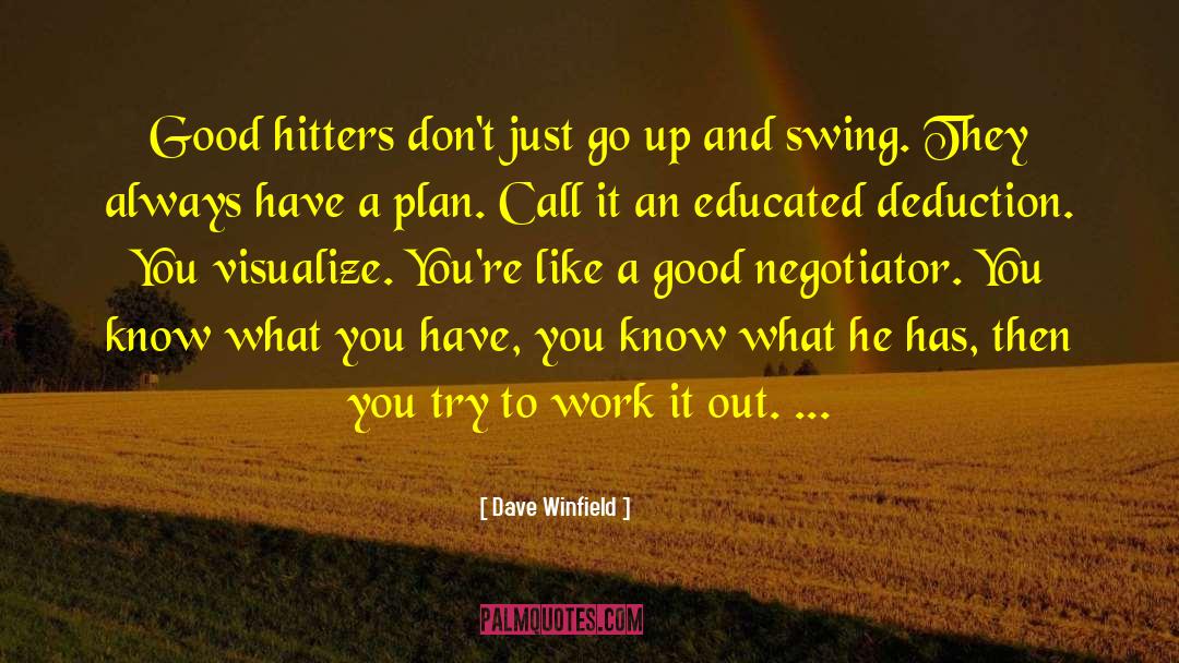 Deduction quotes by Dave Winfield