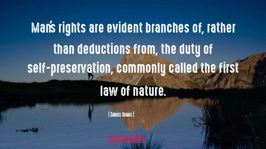 Deductions quotes by Samuel Adams
