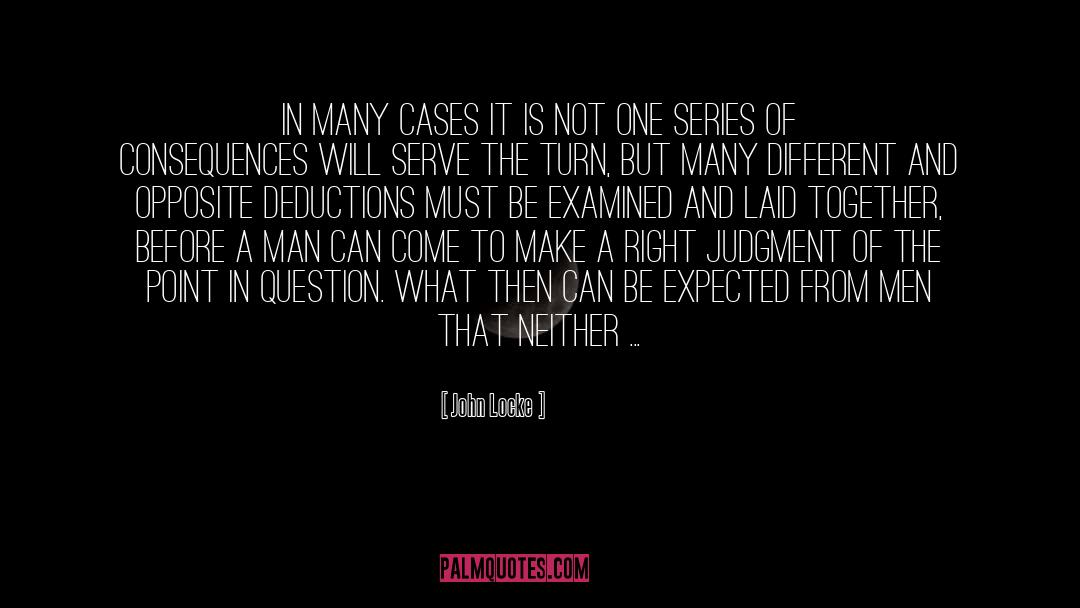 Deductions quotes by John Locke