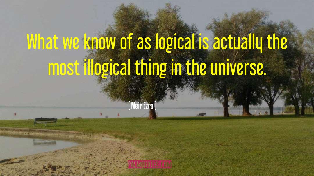 Deductive Logic quotes by Meir Ezra