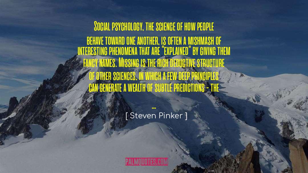 Deductive Reasoning quotes by Steven Pinker