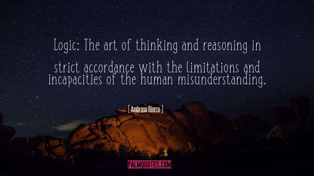 Deductive Reasoning quotes by Ambrose Bierce