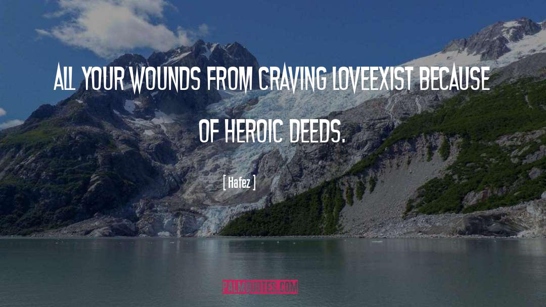 Deeds quotes by Hafez