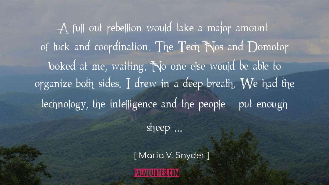 Deep Breath quotes by Maria V. Snyder