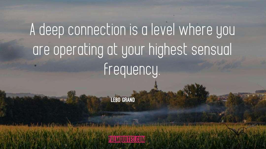 Deep Connection quotes by Lebo Grand