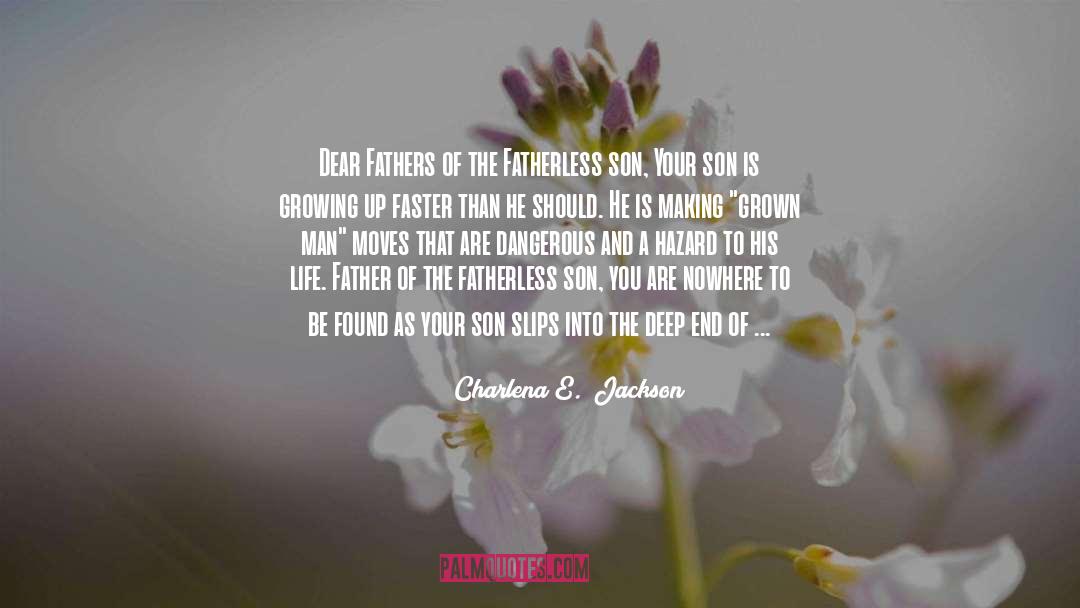 Deep End quotes by Charlena E.  Jackson