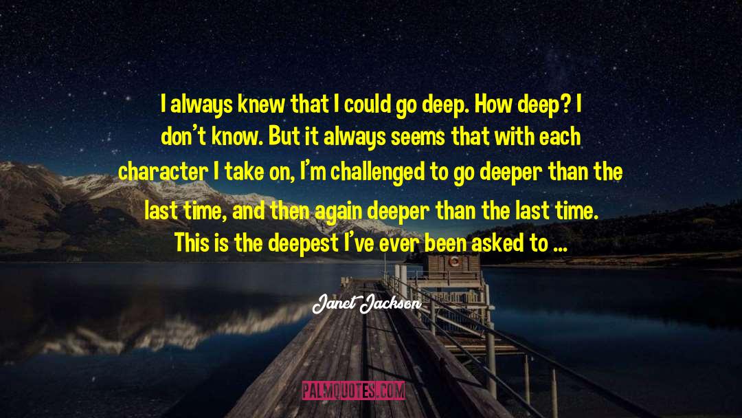 Deep Impact quotes by Janet Jackson