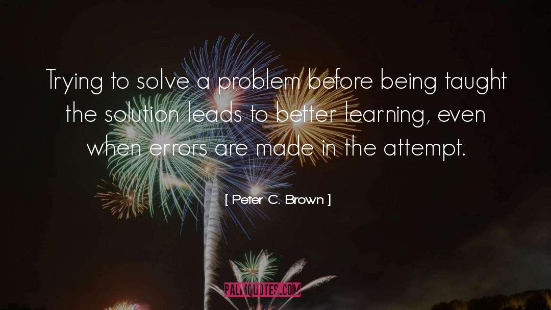 Deep Learning quotes by Peter C. Brown