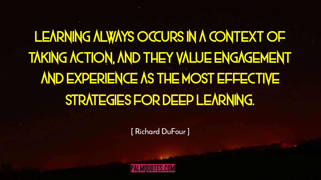 Deep Learning quotes by Richard DuFour