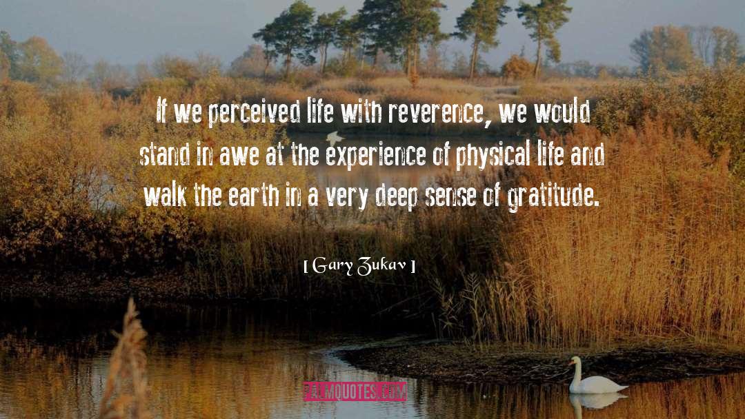 Deep Life Experience quotes by Gary Zukav