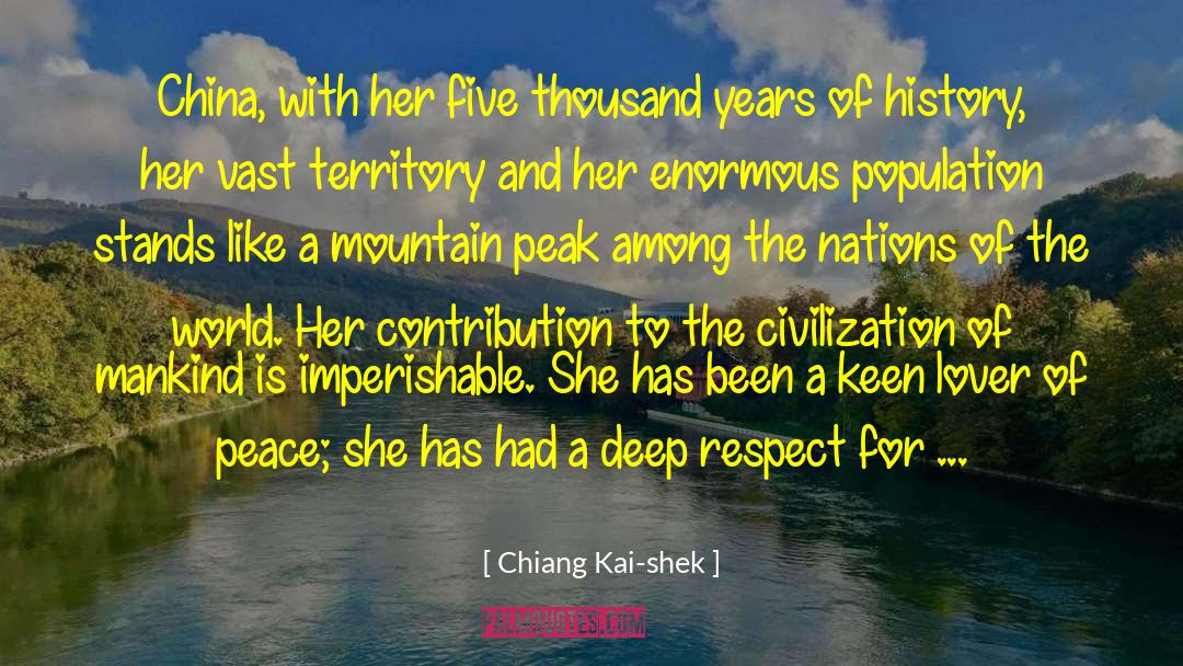 Deep River quotes by Chiang Kai-shek