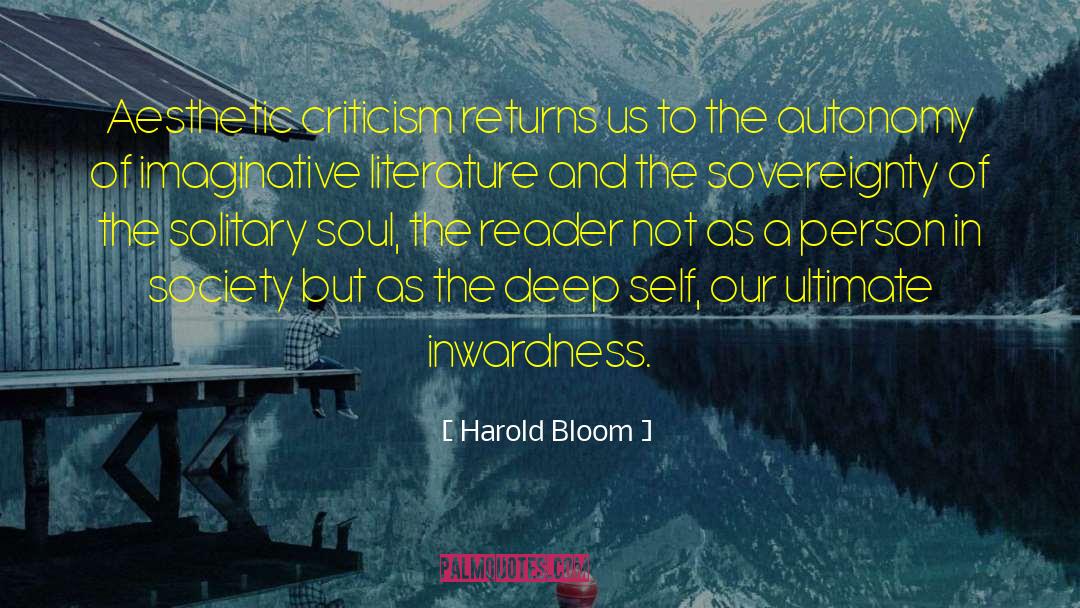 Deep Self quotes by Harold Bloom