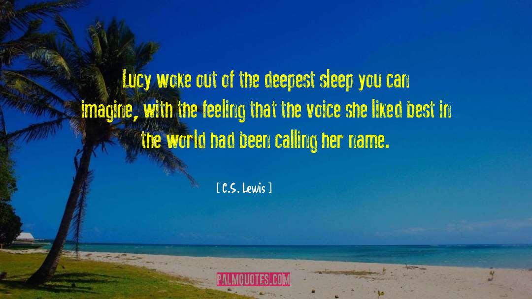 Deep Sleep quotes by C.S. Lewis