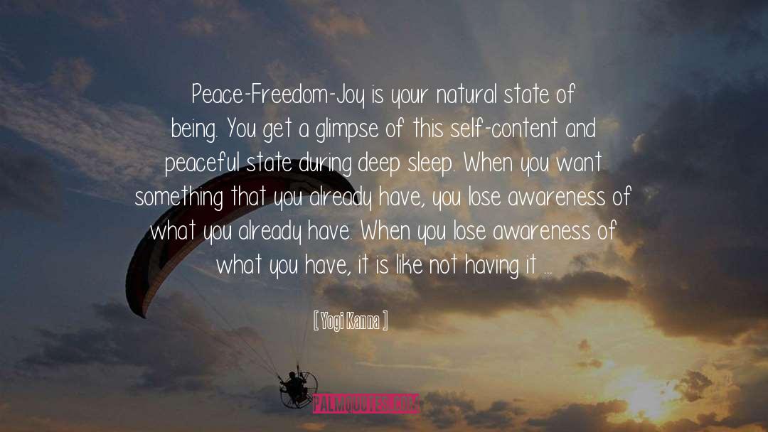 Deep Sleep quotes by Yogi Kanna