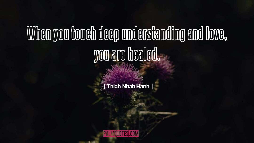 Deep Understanding quotes by Thich Nhat Hanh