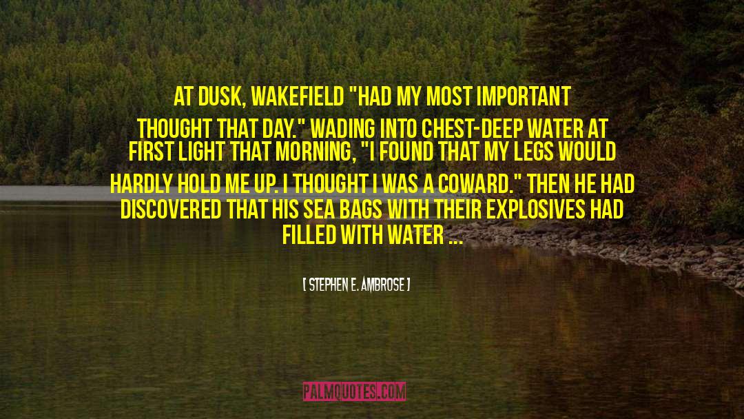 Deep Water quotes by Stephen E. Ambrose