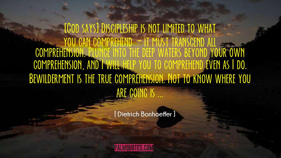 Deep Waters quotes by Dietrich Bonhoeffer
