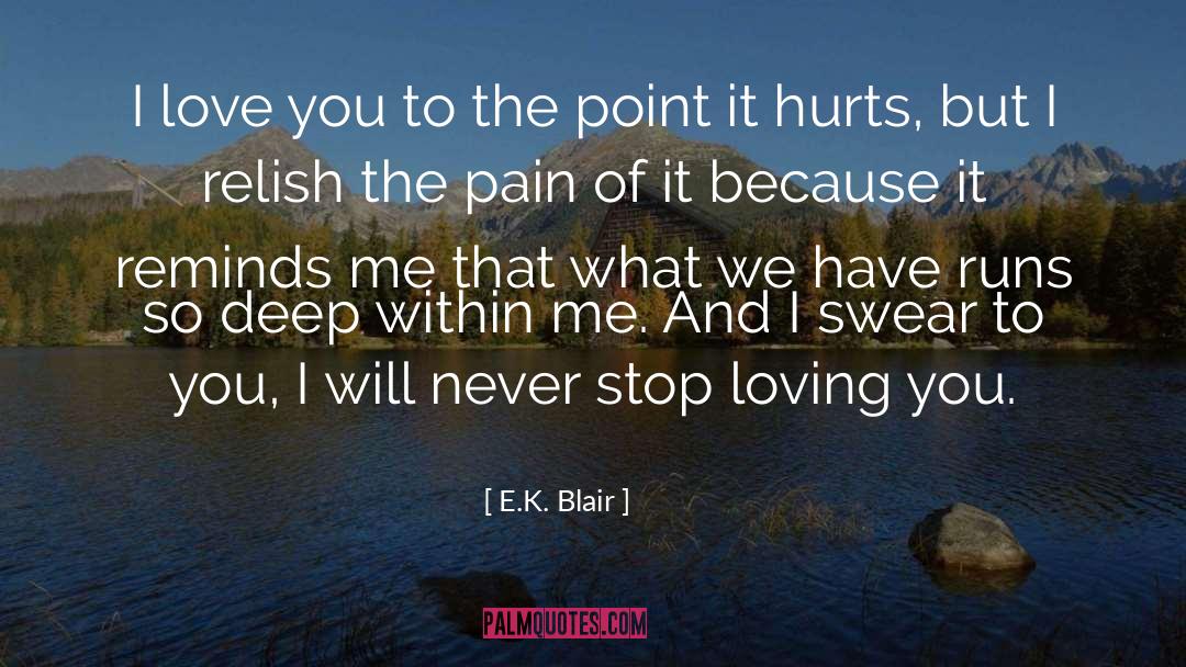 Deep Within quotes by E.K. Blair