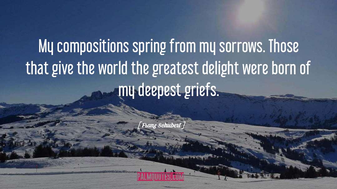 Deepest quotes by Franz Schubert