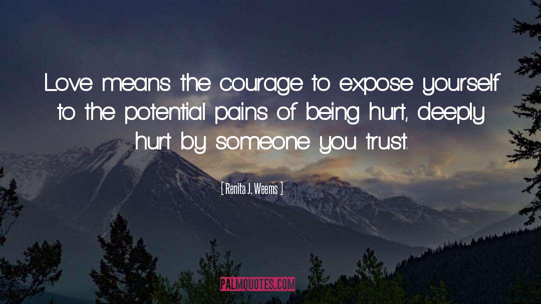 Deeply Hurt quotes by Renita J. Weems