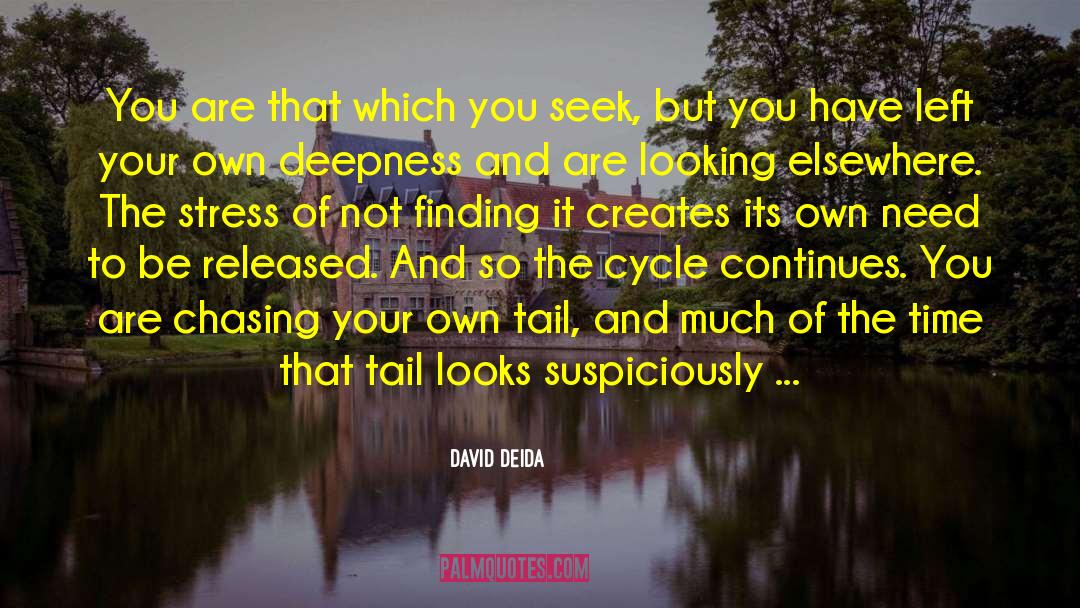 Deepness quotes by David Deida