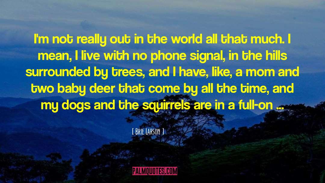 Deer Getting Antlers quotes by Brie Larson