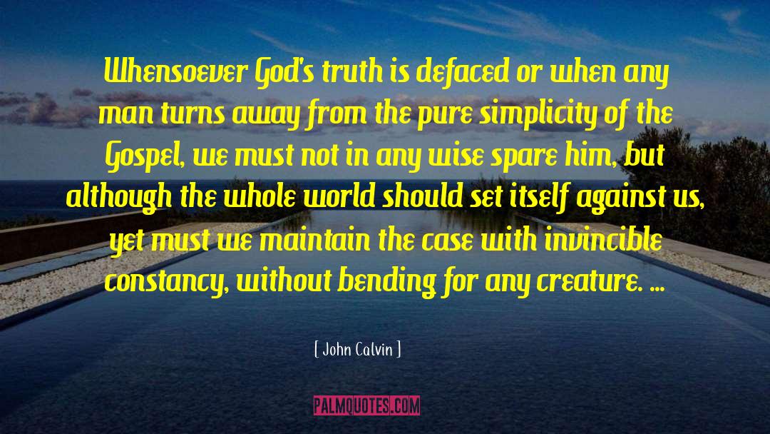 Defaced quotes by John Calvin