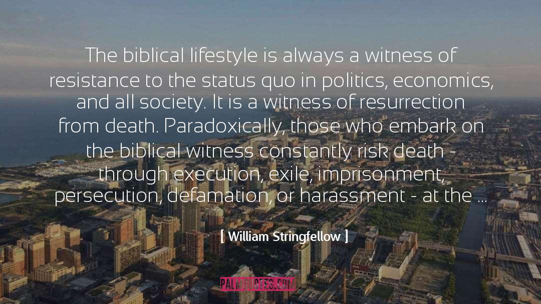 Defamation quotes by William Stringfellow