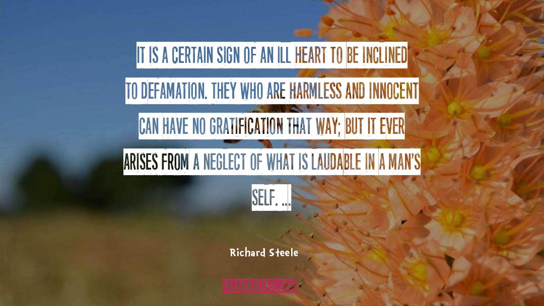 Defamation quotes by Richard Steele