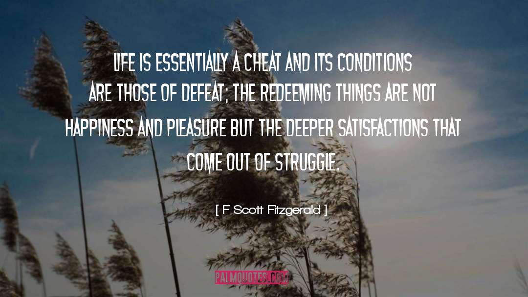 Defeat Gaea quotes by F Scott Fitzgerald