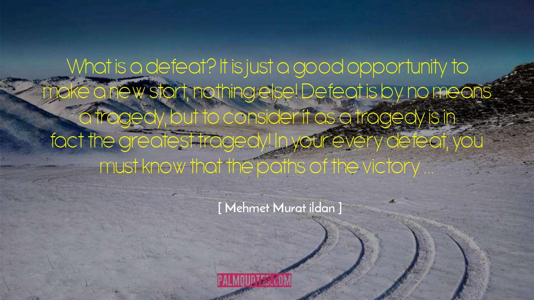 Defeat Gaea quotes by Mehmet Murat Ildan
