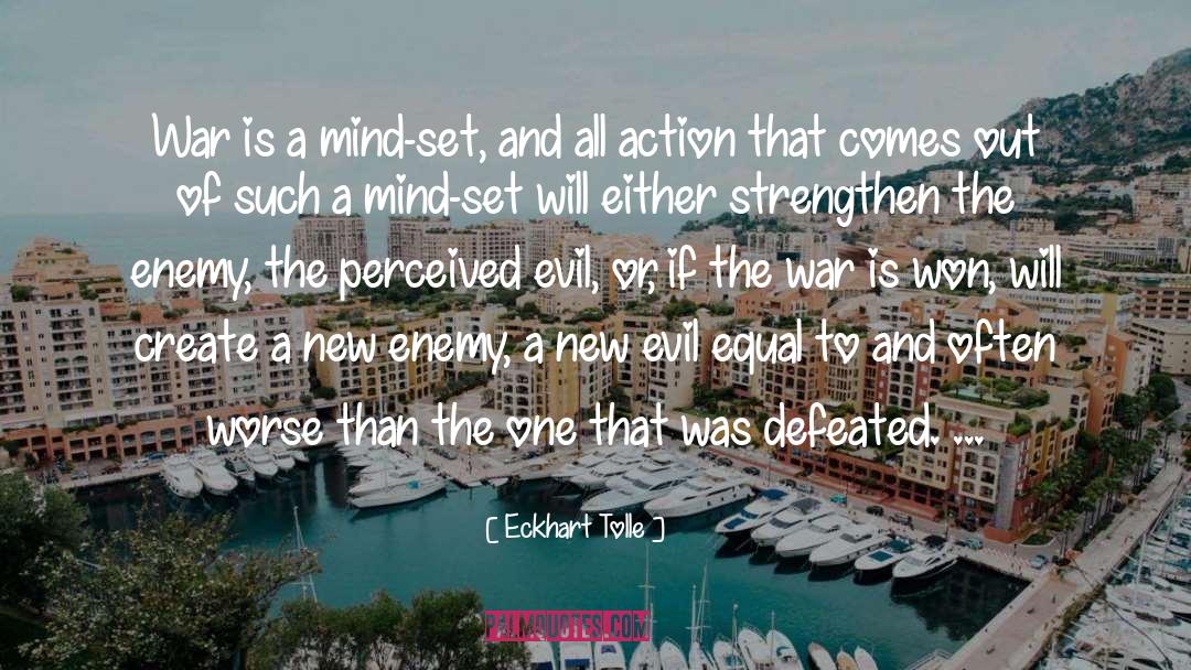 Defeated quotes by Eckhart Tolle