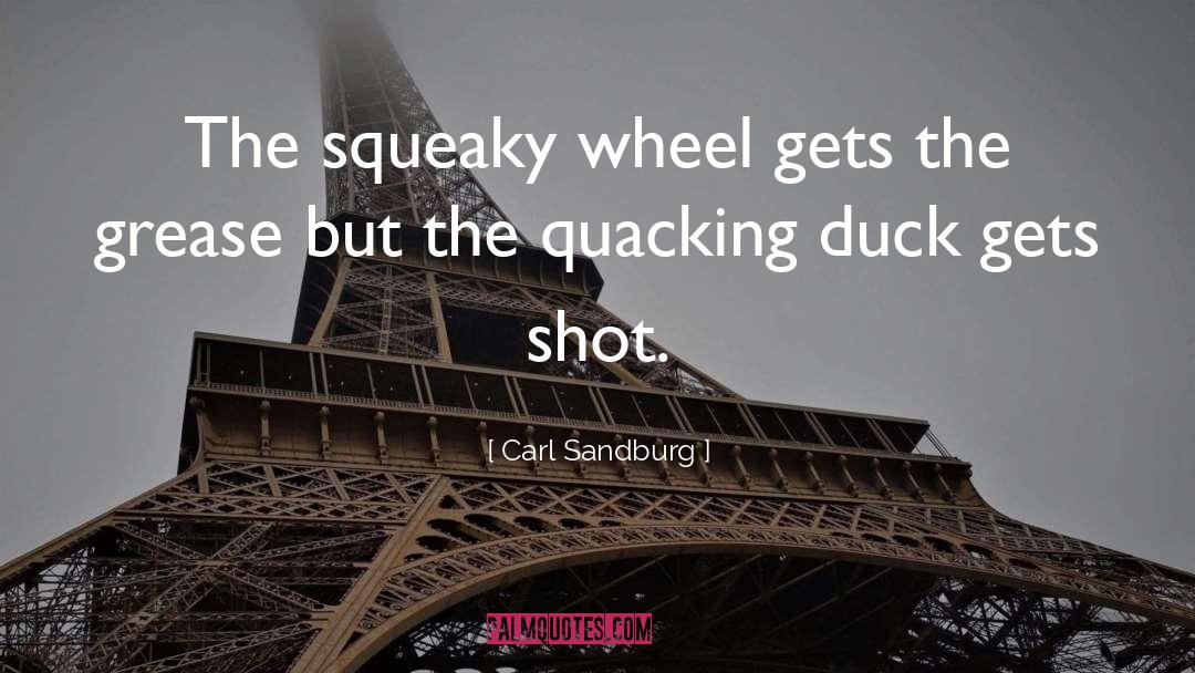 Defeathering Ducks quotes by Carl Sandburg