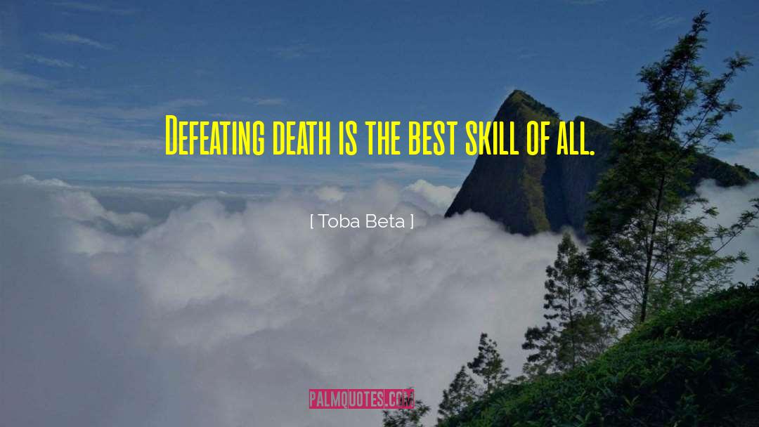 Defeating quotes by Toba Beta