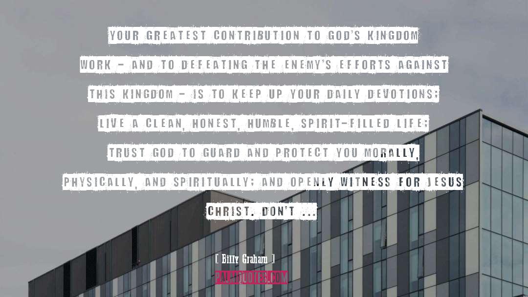 Defeating quotes by Billy Graham
