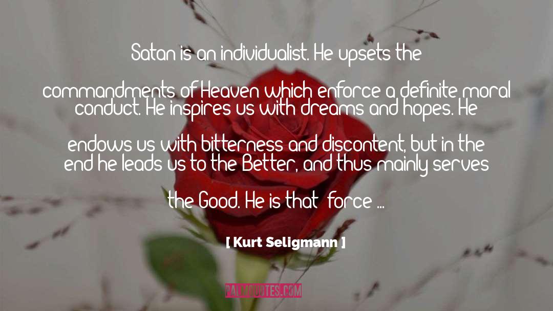 Defeating Satan quotes by Kurt Seligmann