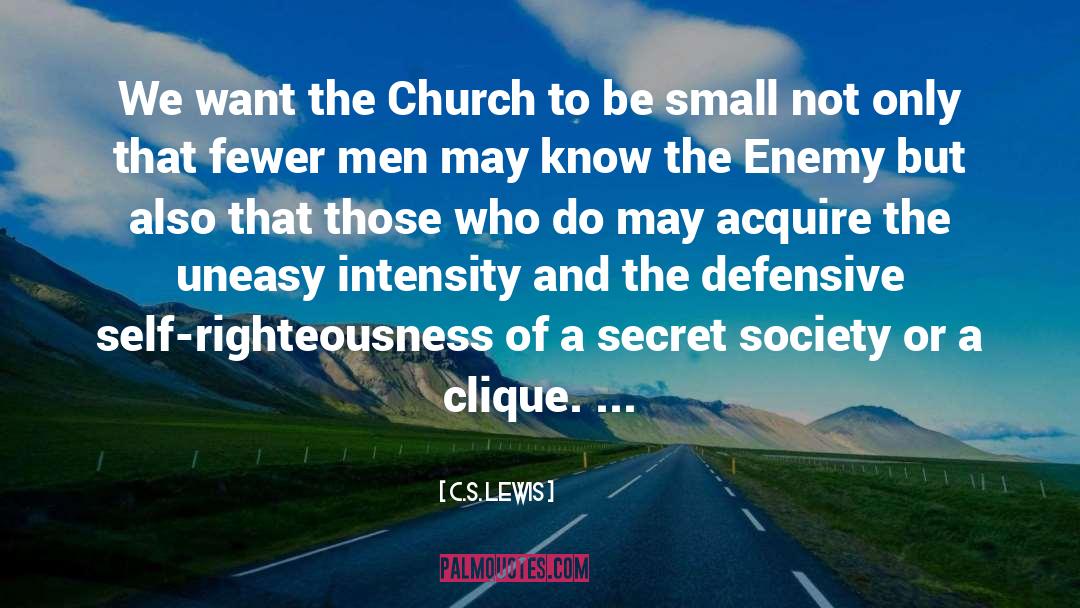 Defeating The Enemy quotes by C.S. Lewis